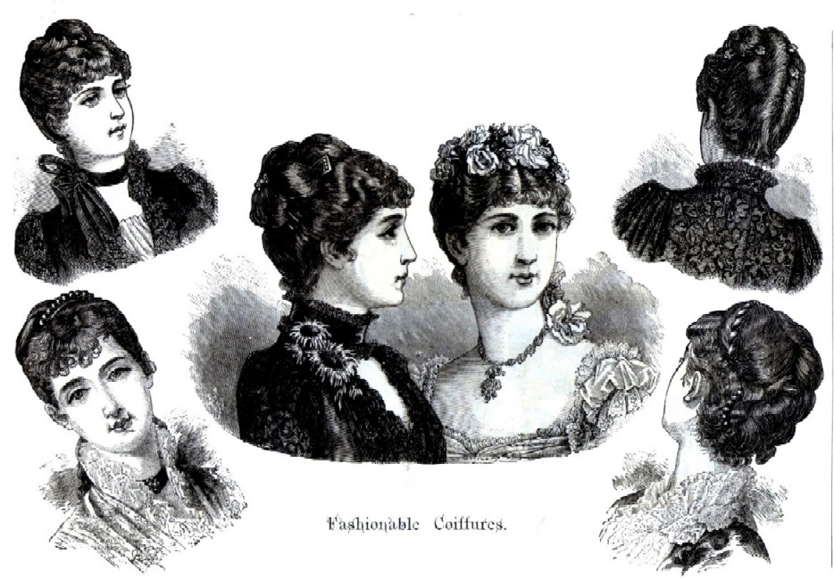 fashionable coiffures 1884